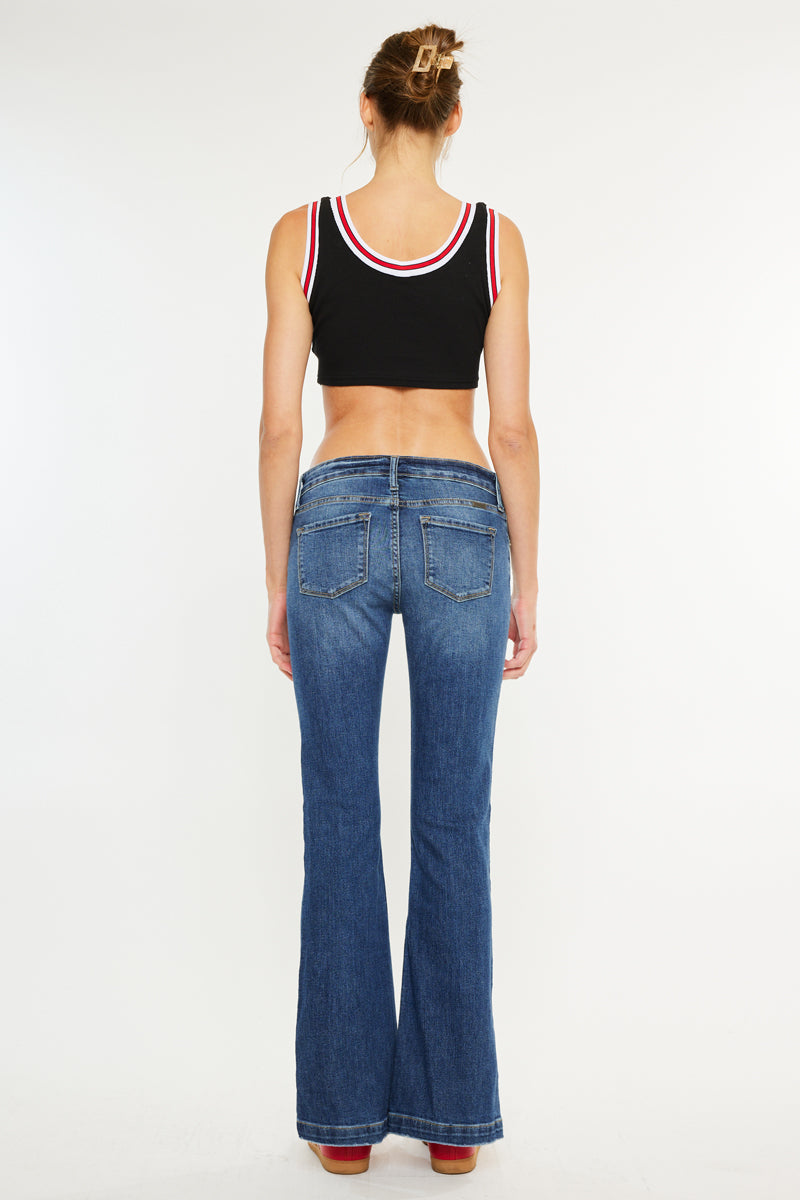 Women's Low Rise Bootcut Jeans - Medium Wash - view 6