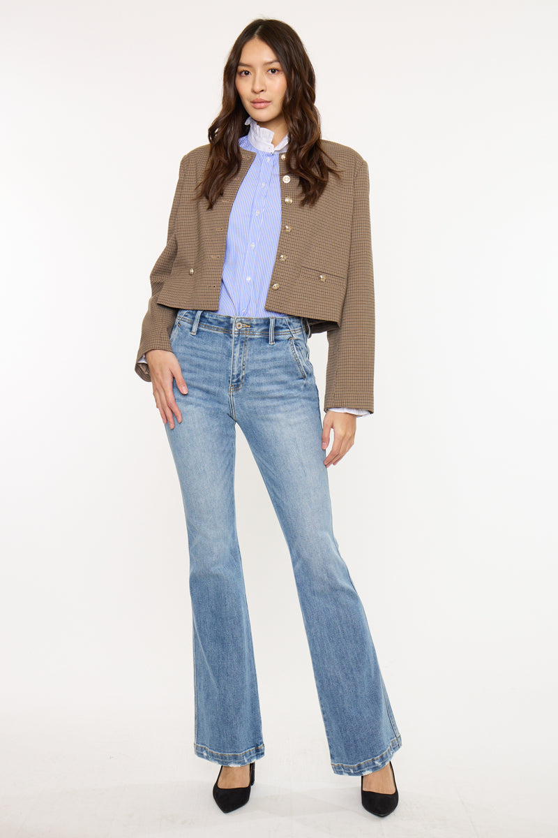 Women's High Rise Flare Jeans - view 4