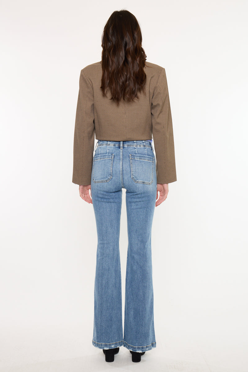 Women's High Rise Flare Jeans - view 12