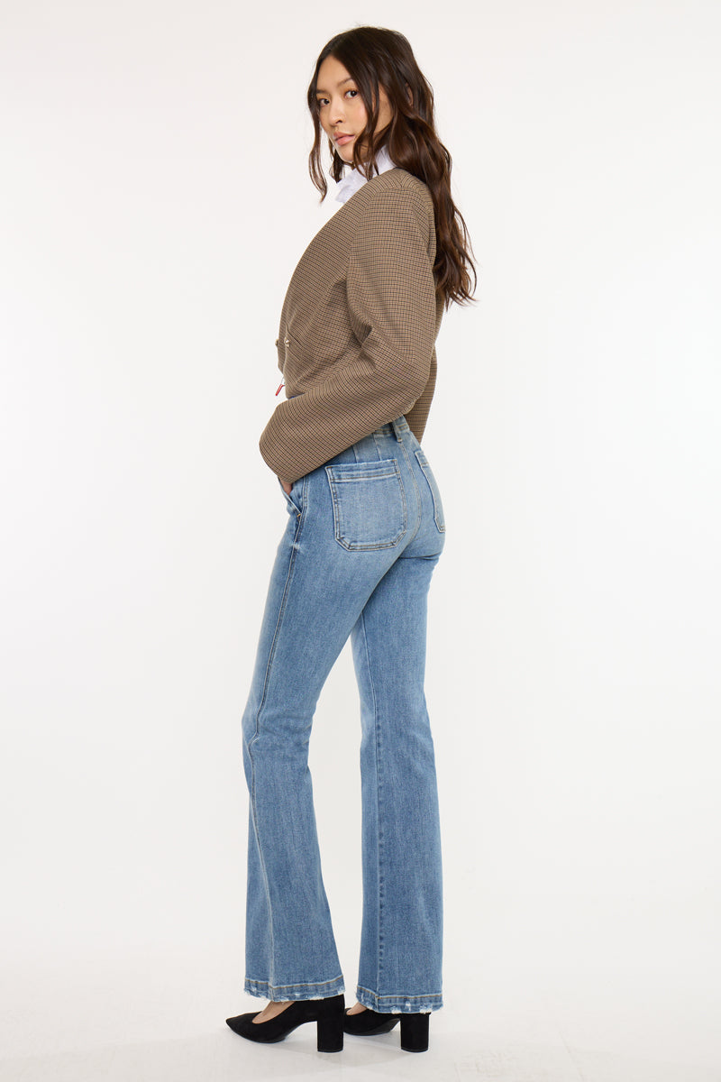 Women's High Rise Flare Jeans