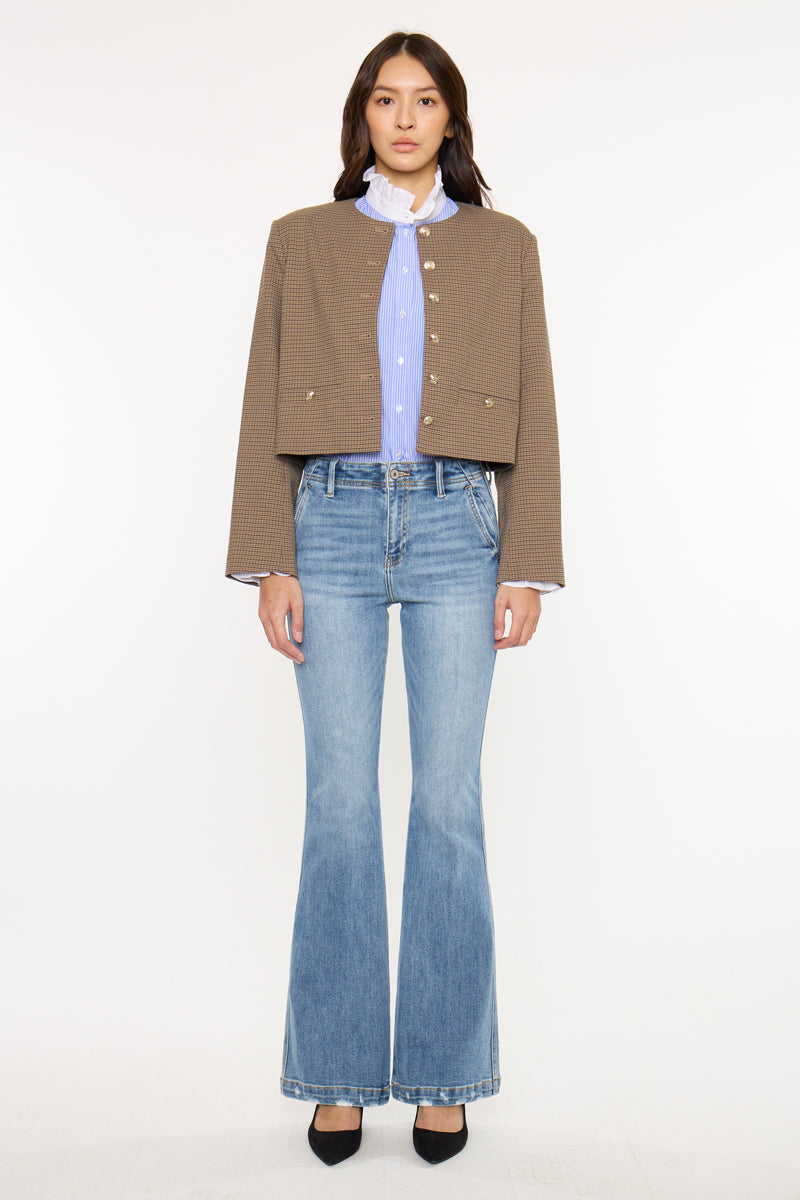 Women's High Rise Flare Jeans - view 10