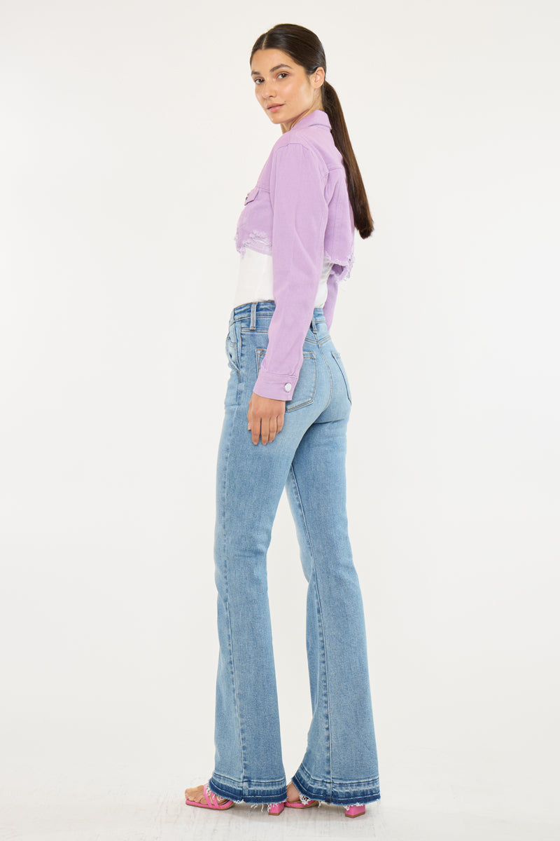 Women's High Rise Flare Jeans - Medium Wash - view 2