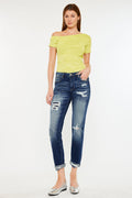 Women's Mid Rise Slim Boyfriend Jeans - view 11