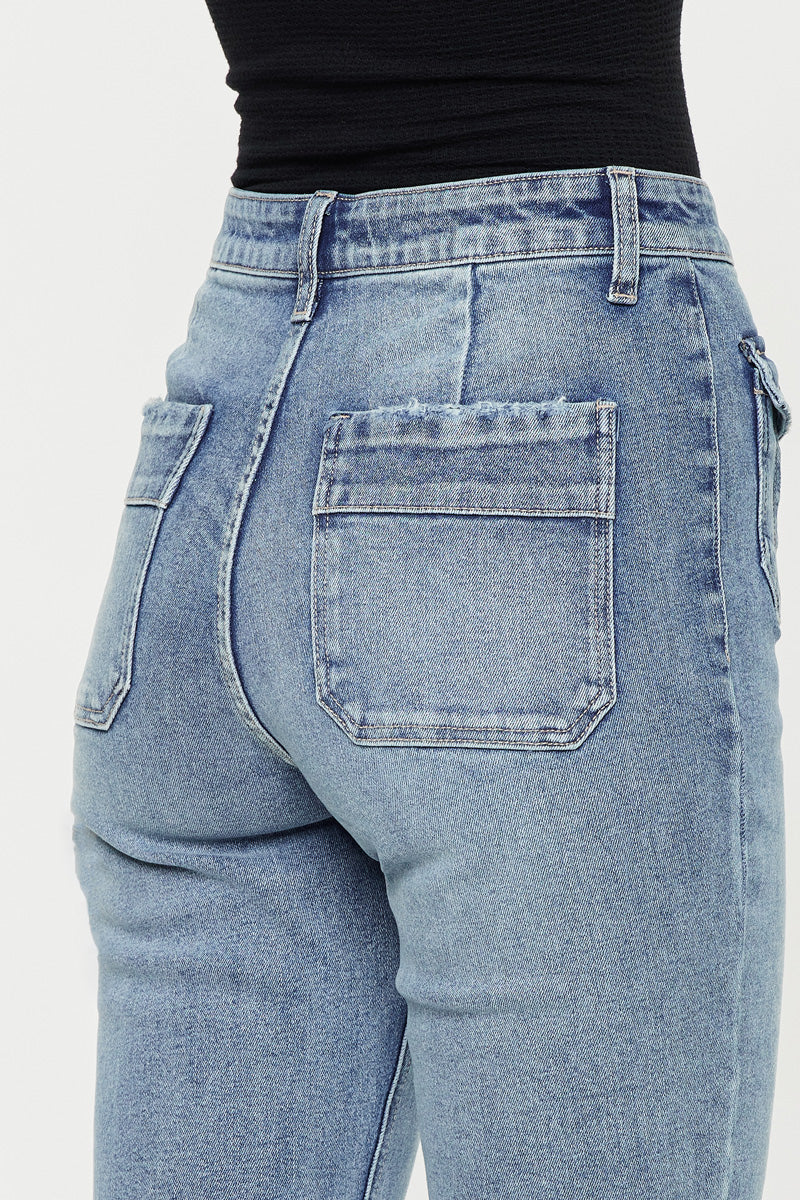 Women's High Rise Bootcut Jeans - Medium Wash - Medium Wash - view 5