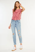 Women's Mid Rise Ankle Skinny Jeans - Medium Wash - Medium Wash