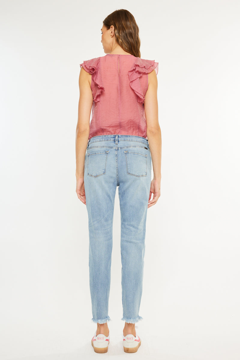 Women's Mid Rise Ankle Skinny Jeans - Medium Wash - Medium Wash - view 6