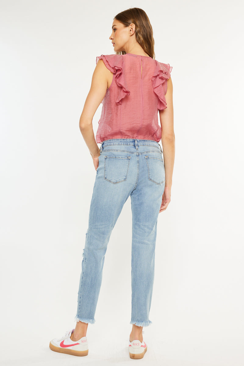 Women's Mid Rise Ankle Skinny Jeans - Medium Wash - Medium Wash - view 2