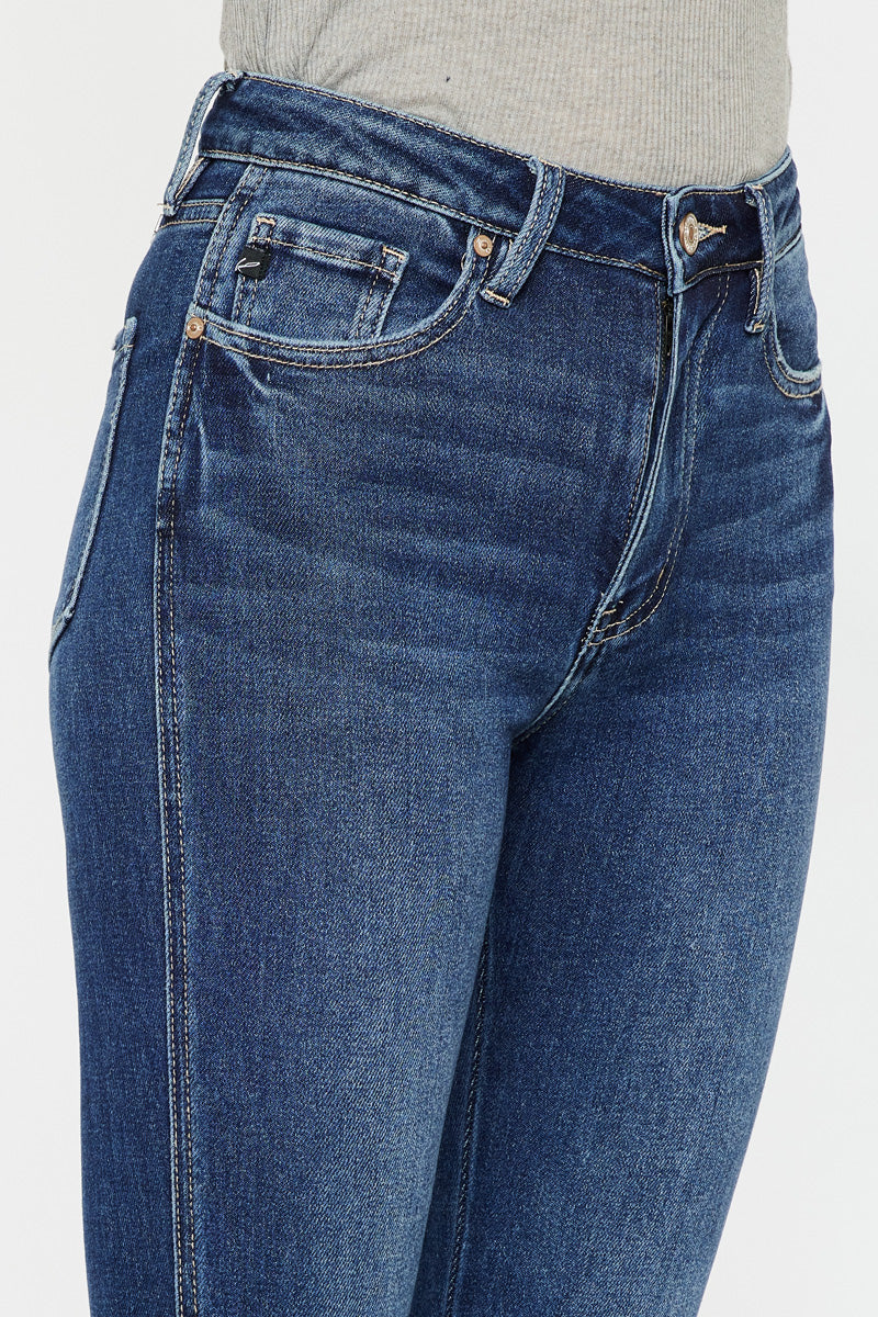 Women's High Rise Bootcut Jeans - Dark Wash - Dark Wash (Style 61) - view 8