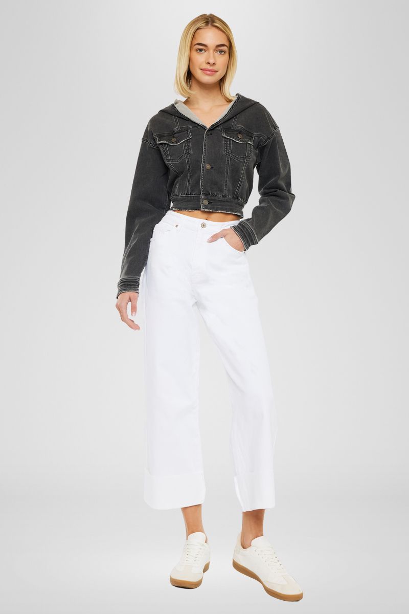 Women's 90s Crop Wide Leg Jeans - view 10