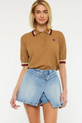 Women's High Rise Denim Skort - Medium Wash