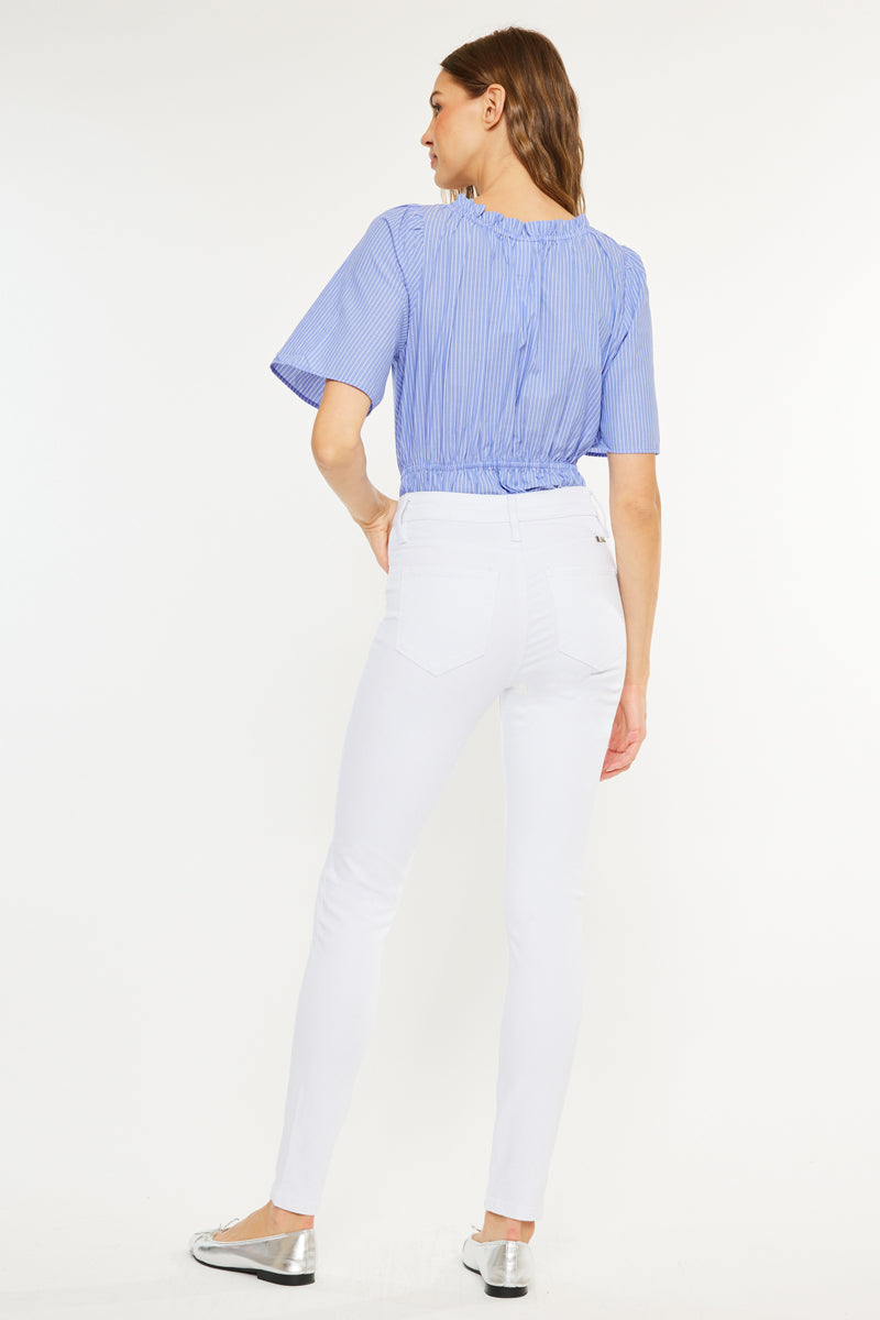 Women's High Rise Super Skinny Jeans - White - view 2