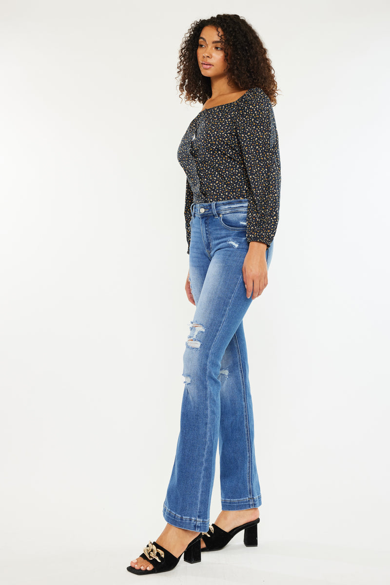 Women's Mid Rise Bootcut Jeans - Medium Wash - view 6