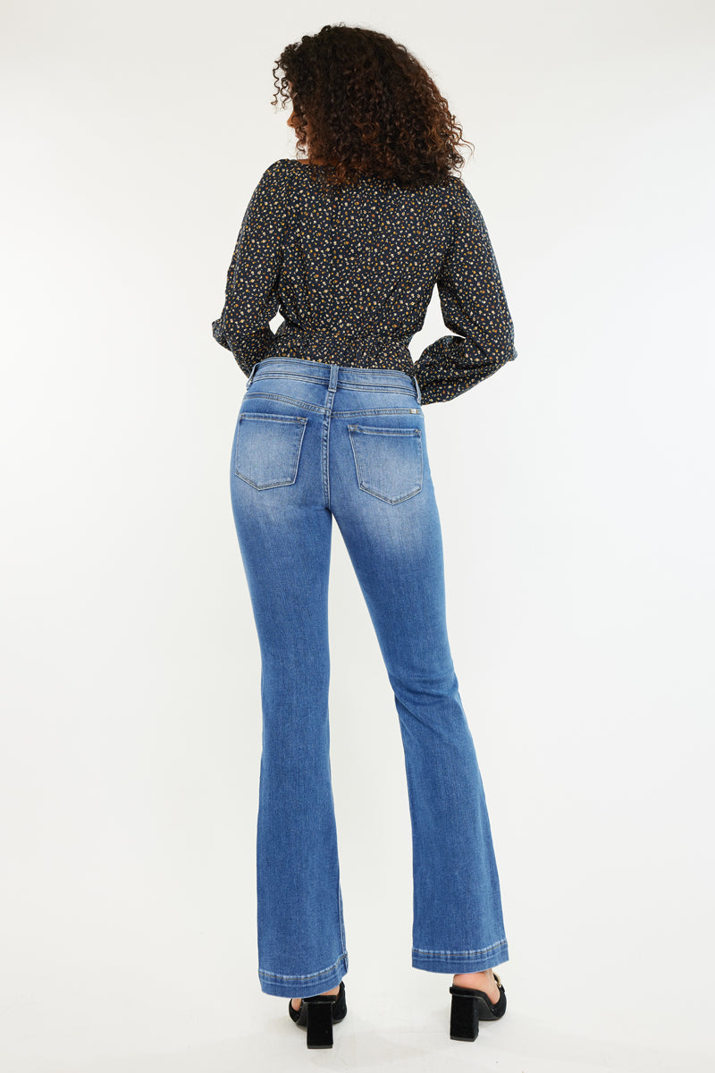 Women's Mid Rise Bootcut Jeans - Medium Wash - view 2