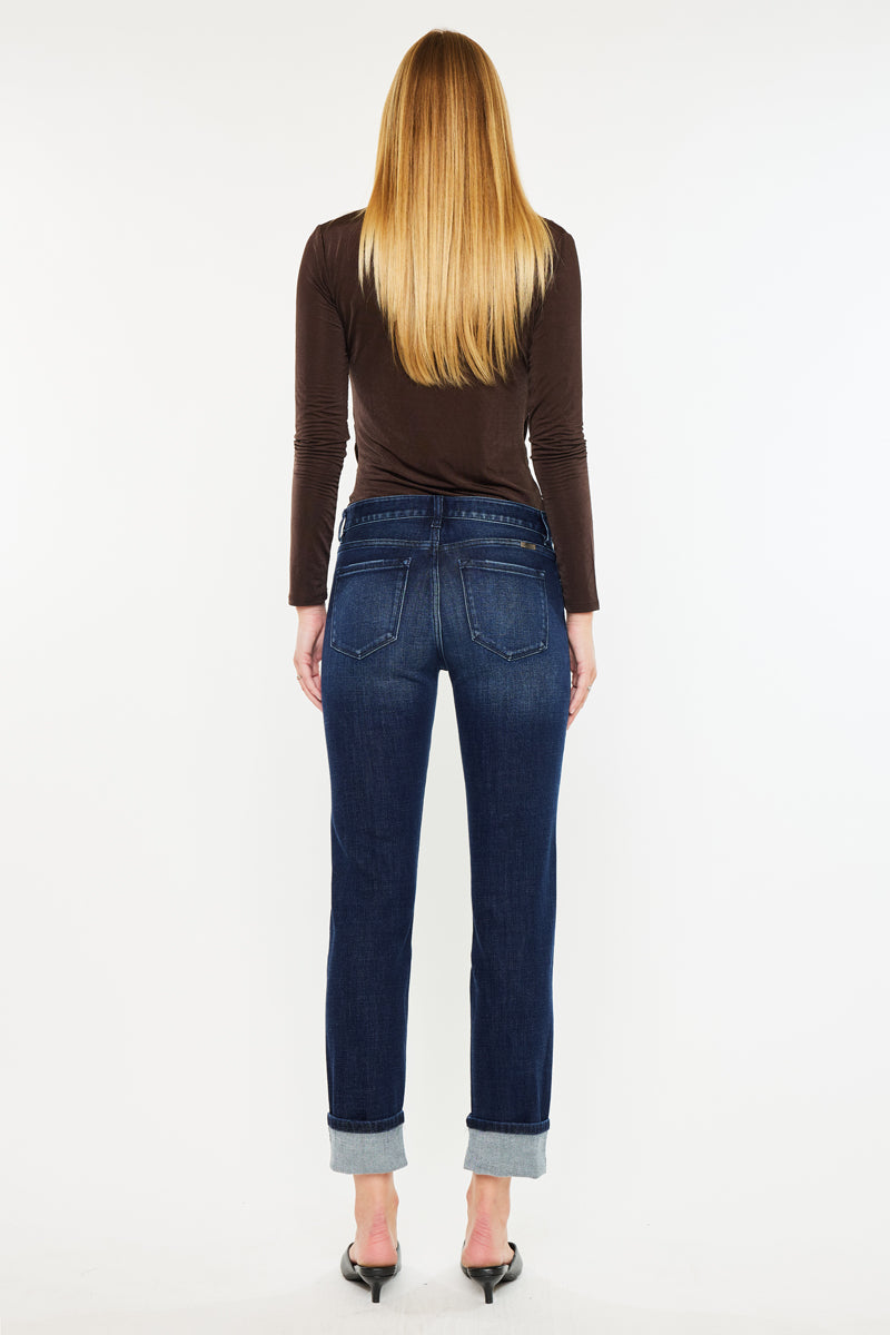 Women's Mid Rise Slim Straight Jeans - view 2