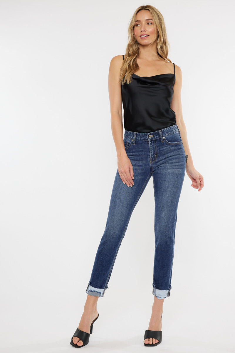 Women's Mid Rise Slim Straight Jeans - view 10