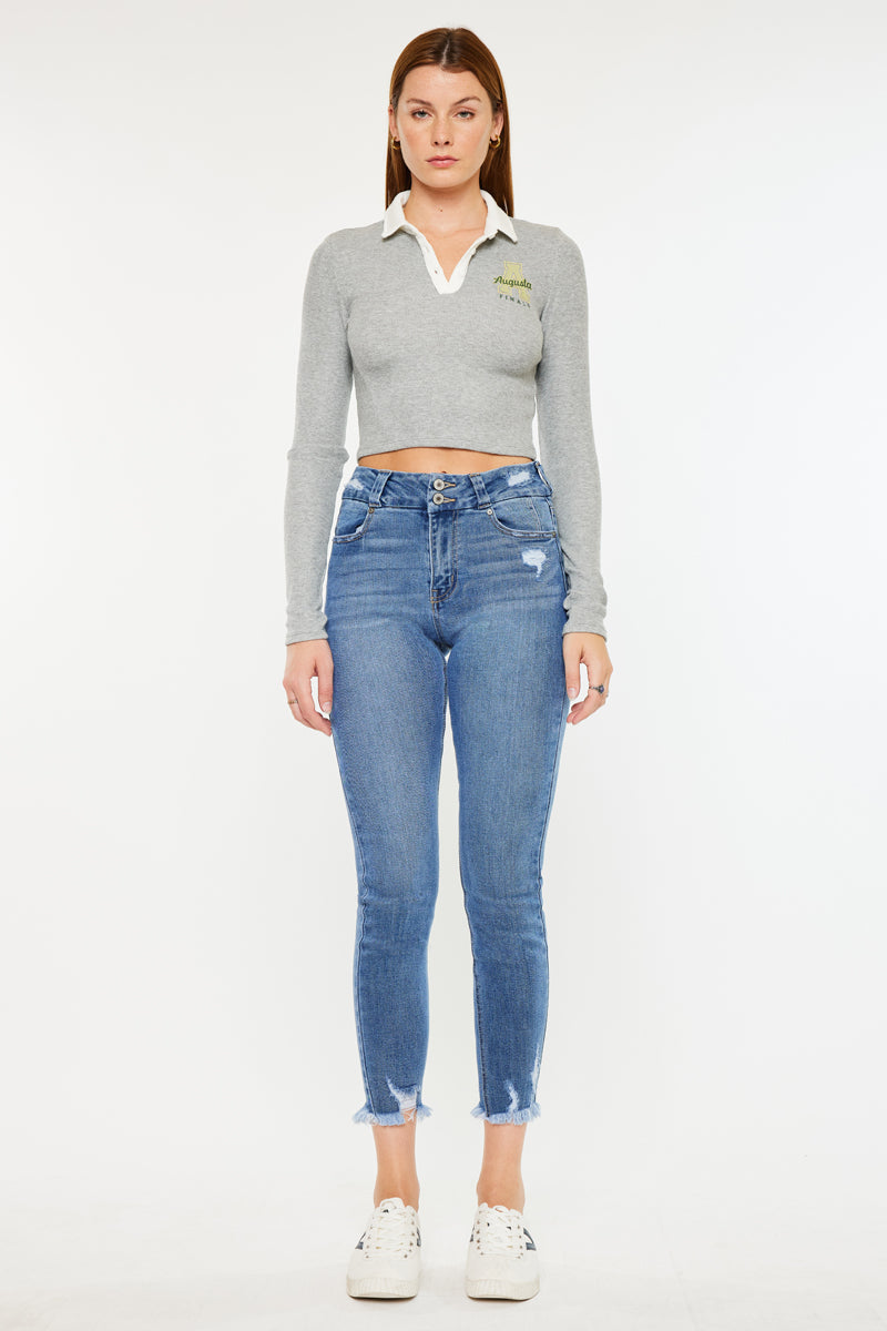 Women's High Rise Ankle Skinny Jeans - view 10