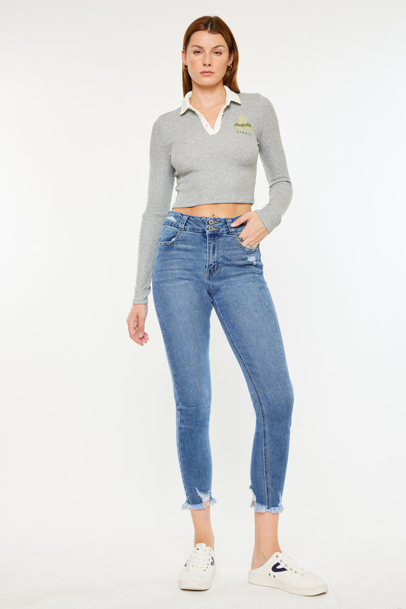 Women's High Rise Ankle Skinny Jeans - view 8