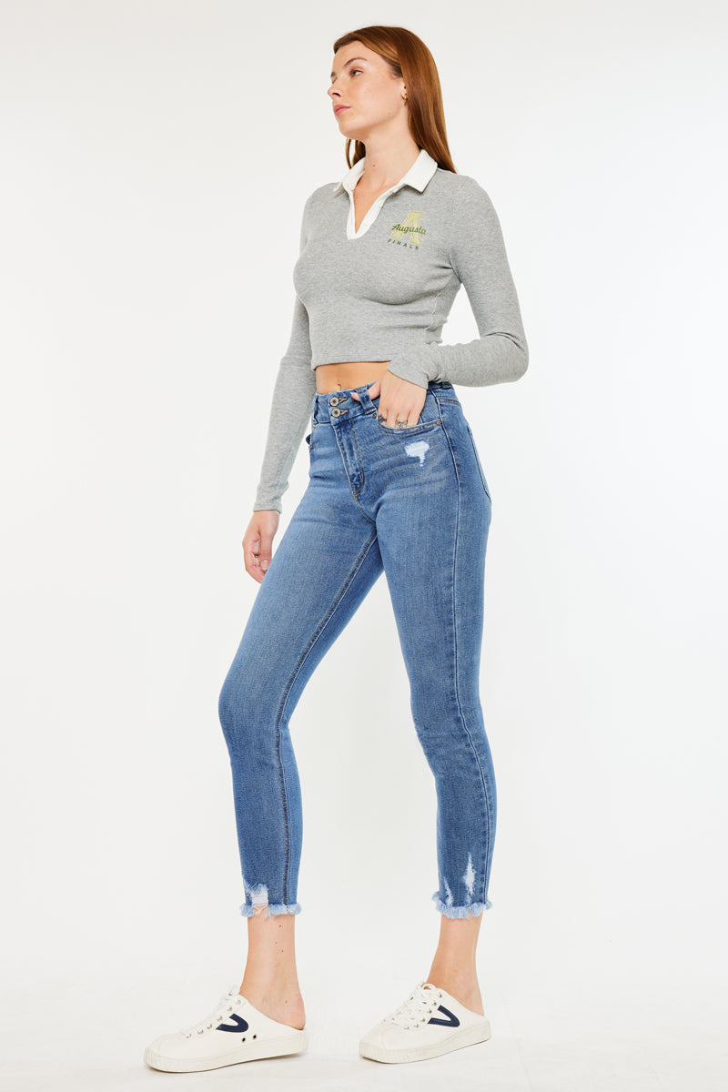 Women's High Rise Ankle Skinny Jeans - view 12
