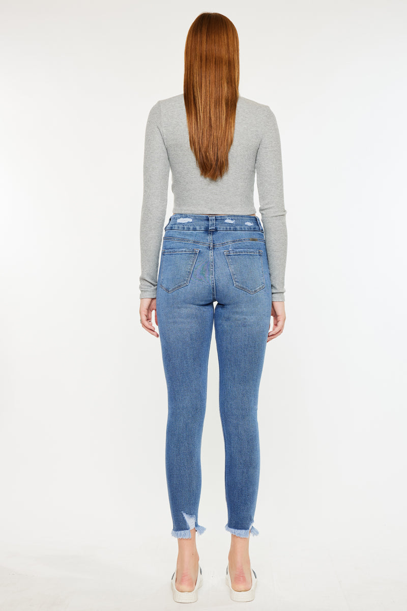 Women's High Rise Ankle Skinny Jeans - view 9