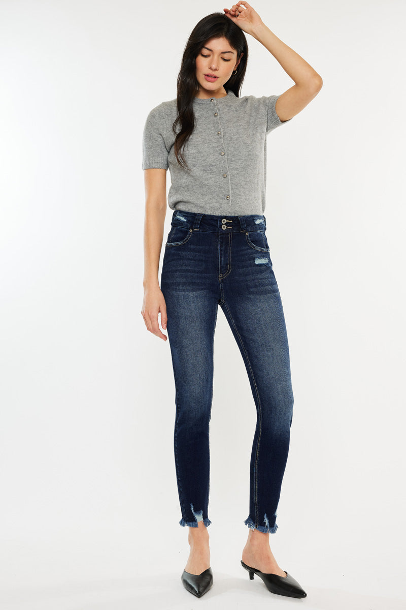 Women's High Rise Ankle Skinny Jeans - view 3
