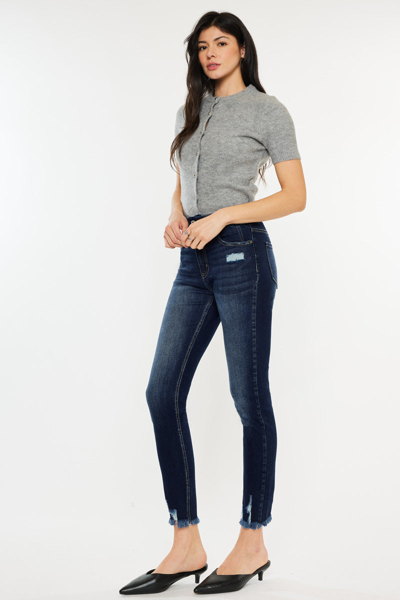 Women's High Rise Ankle Skinny Jeans - view 4