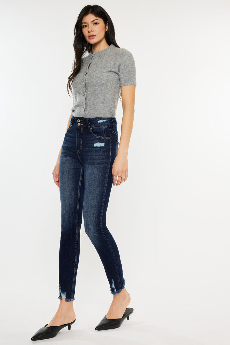 Women's High Rise Ankle Skinny Jeans - view 5