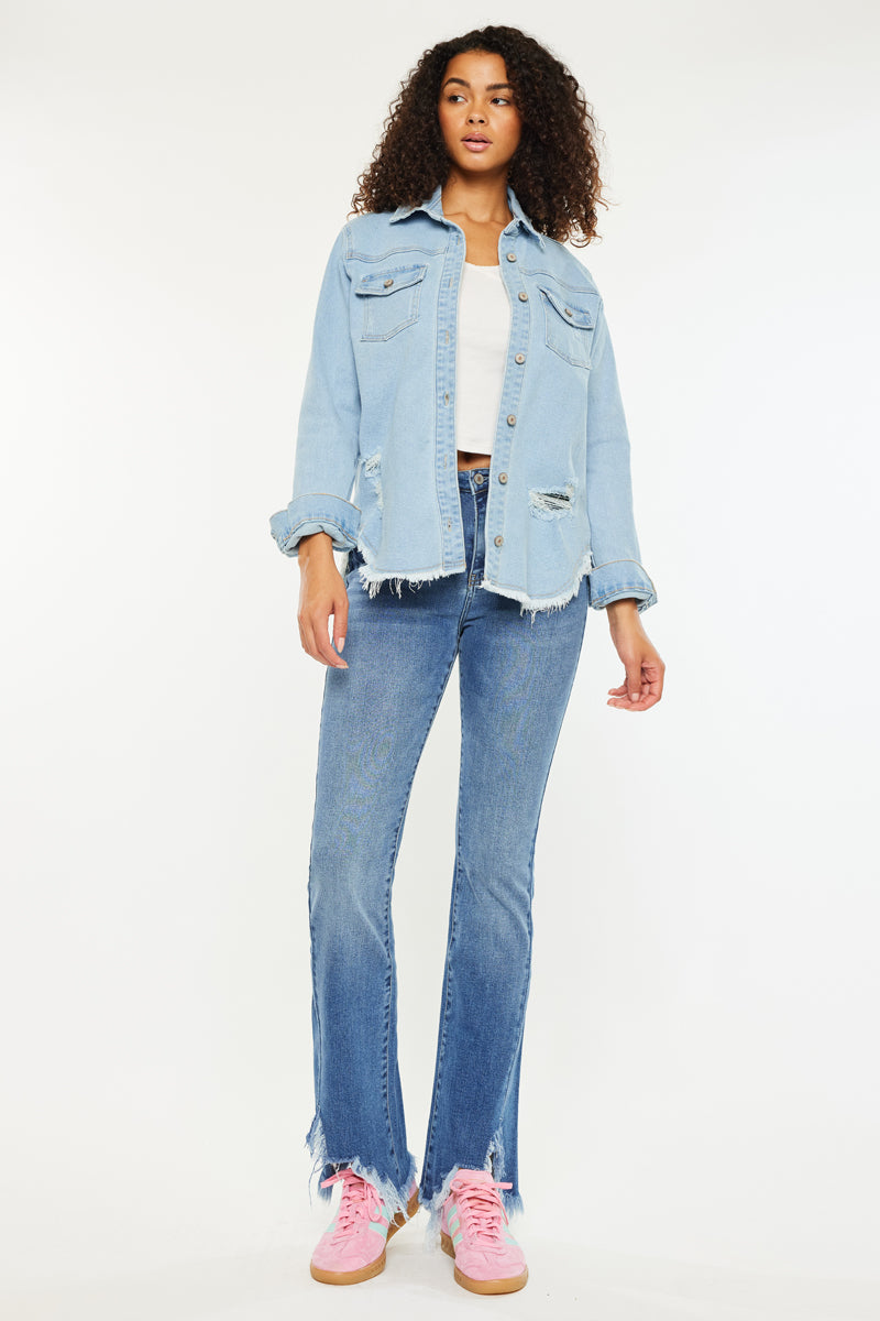 Women's High Rise Bootcut Jeans - Medium Wash - view 2