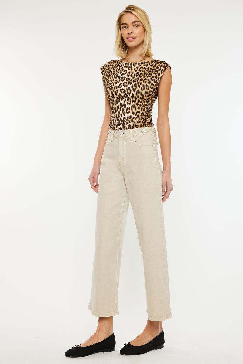 Women's Ultra High Rise Crop Wide Leg Jeans - view 9