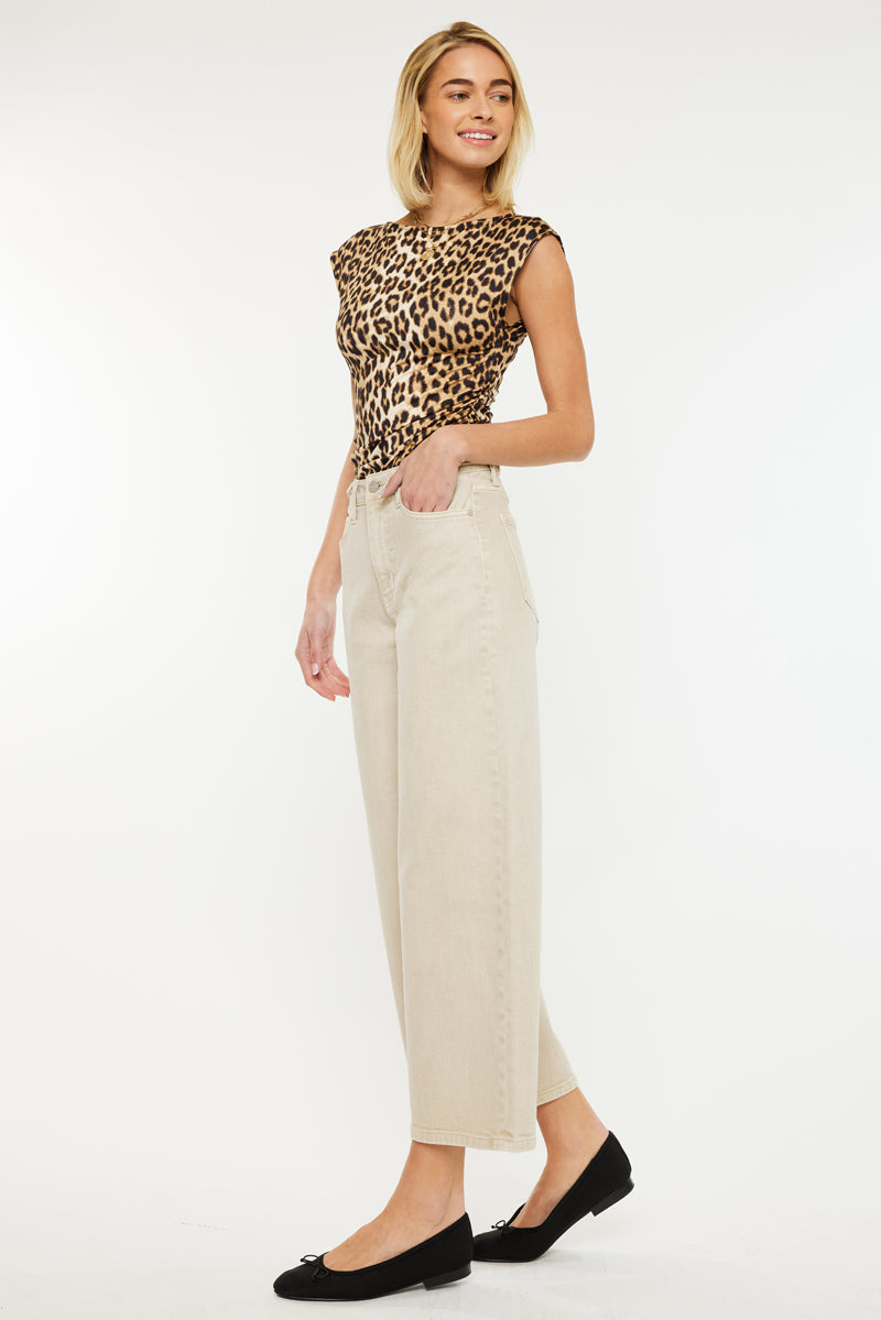 Women's Ultra High Rise Crop Wide Leg Jeans - view 10