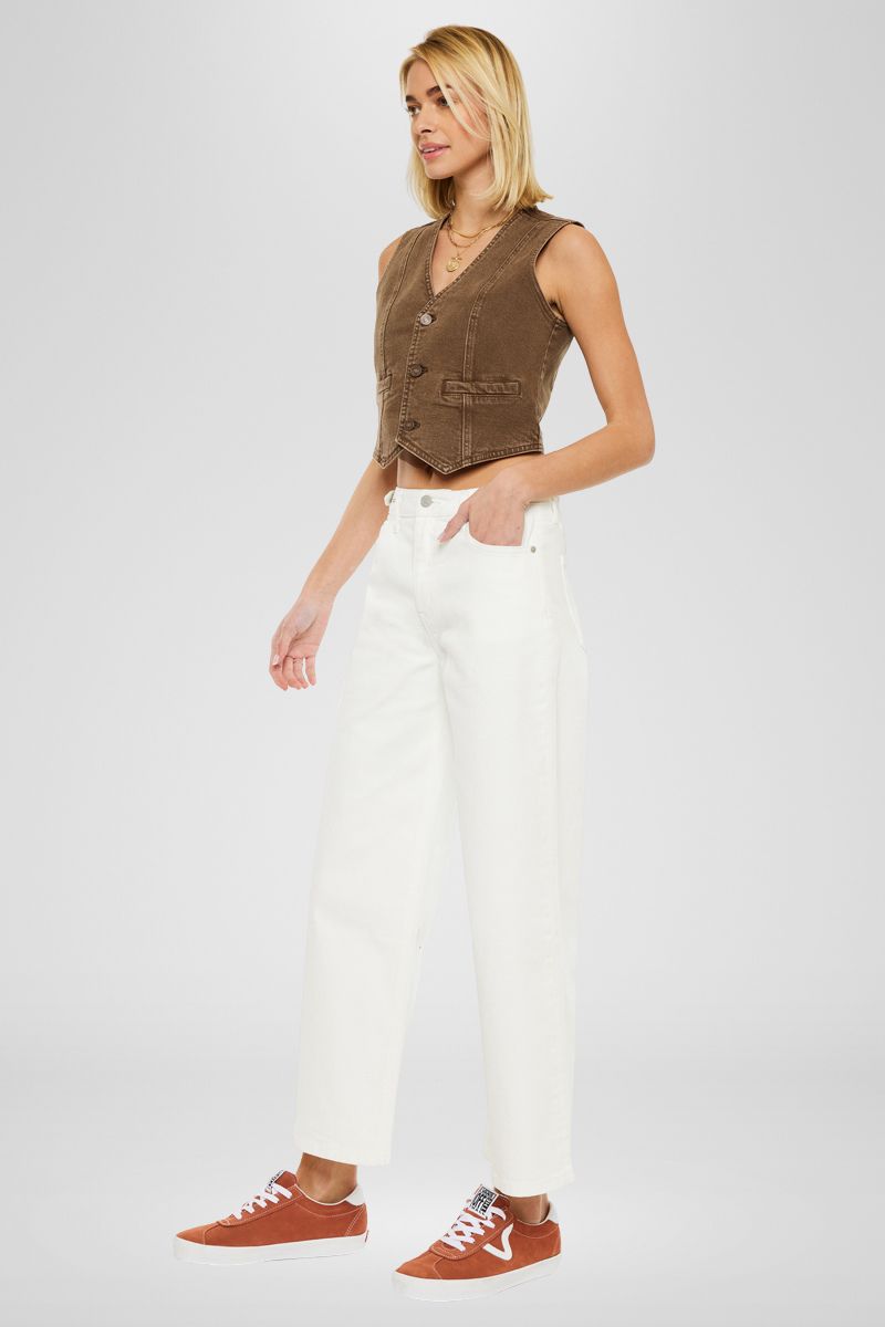 Women's Ultra High Rise Crop Wide Leg Jeans - view 4