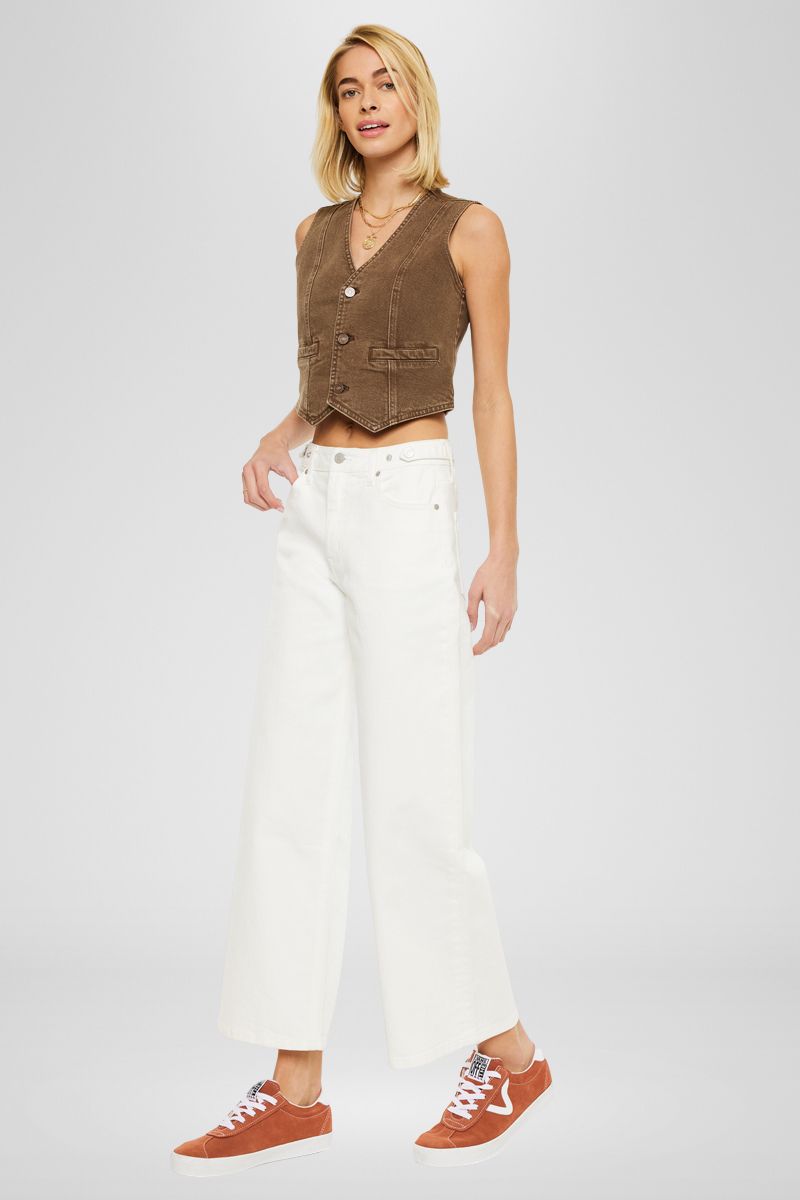 Women's Ultra High Rise Crop Wide Leg Jeans - view 3