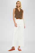 Women's Ultra High Rise Crop Wide Leg Jeans