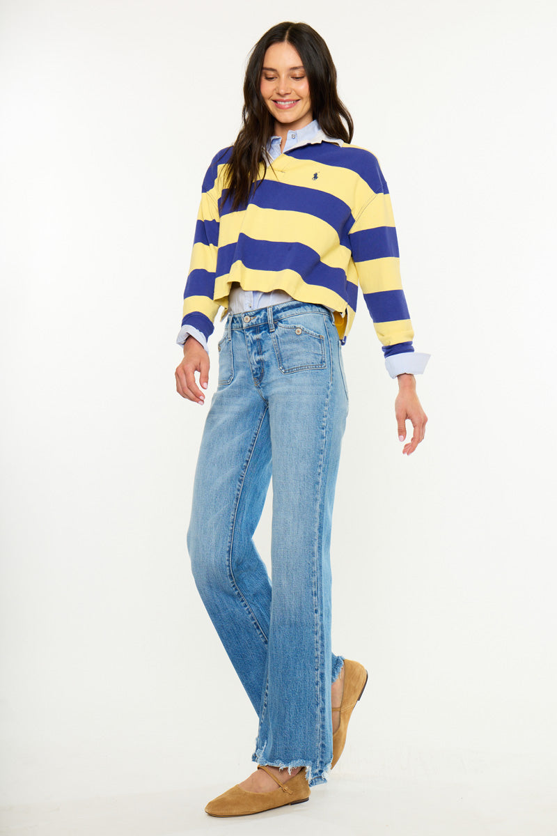 Women's Mid Rise Flare Jeans - Medium Wash - view 5