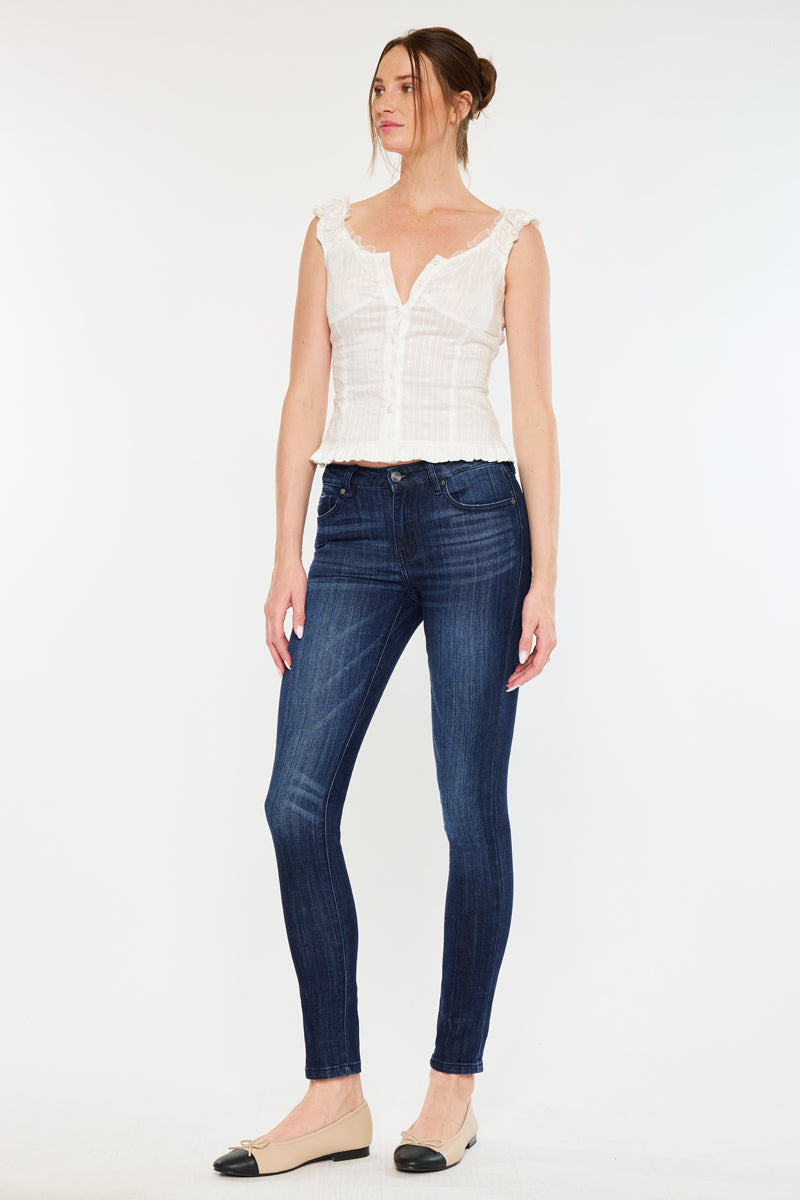 Women's Mid Rise Super Skinny Jeans - view 7