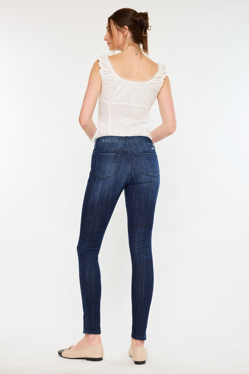 Women's Mid Rise Super Skinny Jeans - view 8