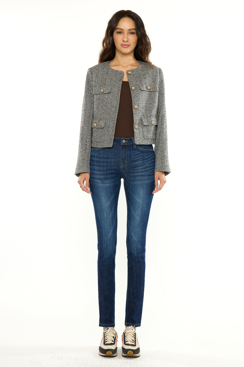 Women's Mid Rise Super Skinny Jeans - view 5