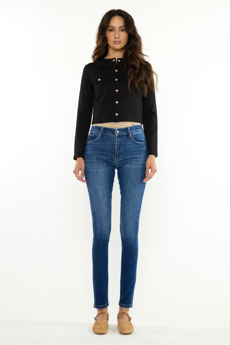 Women's High Rise Super Skinny Jeans - Medium Wash - view 5