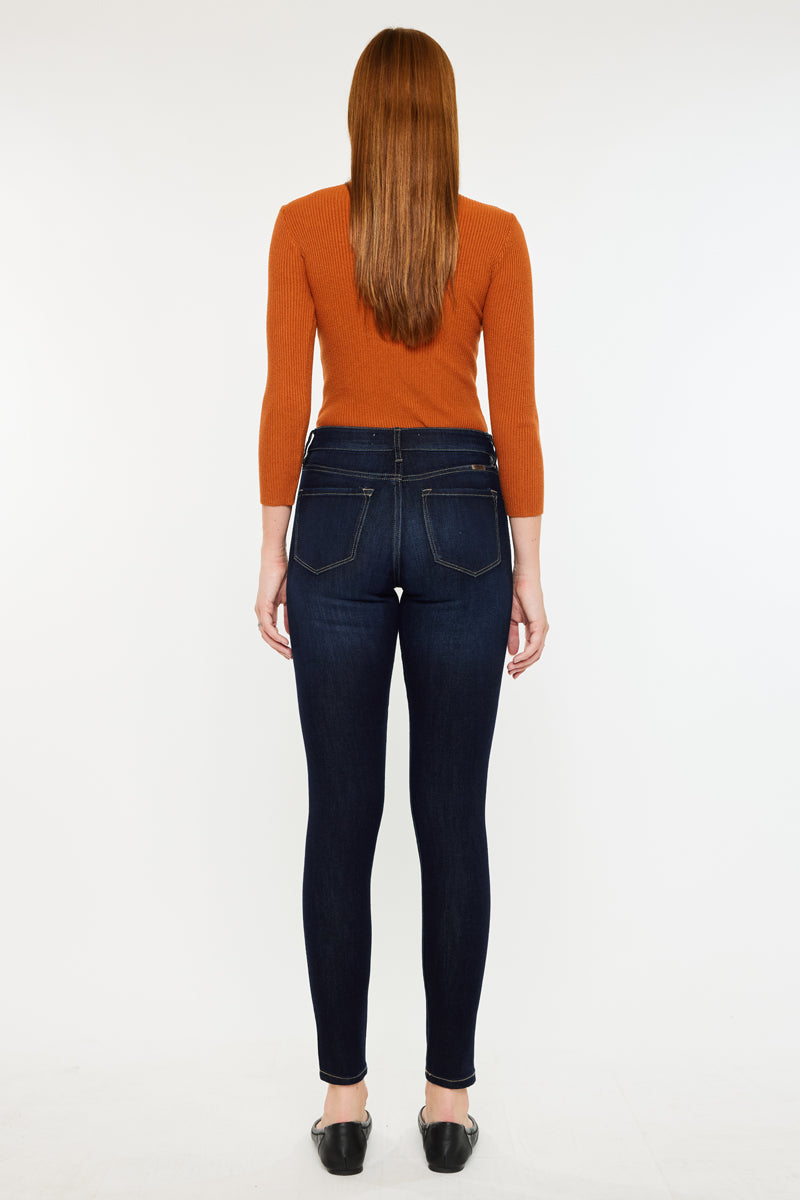 Women's High Rise Super Skinny Jeans - Super Dark Wash - view 2