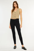 Women's High Rise Super Skinny Jeans - Black
