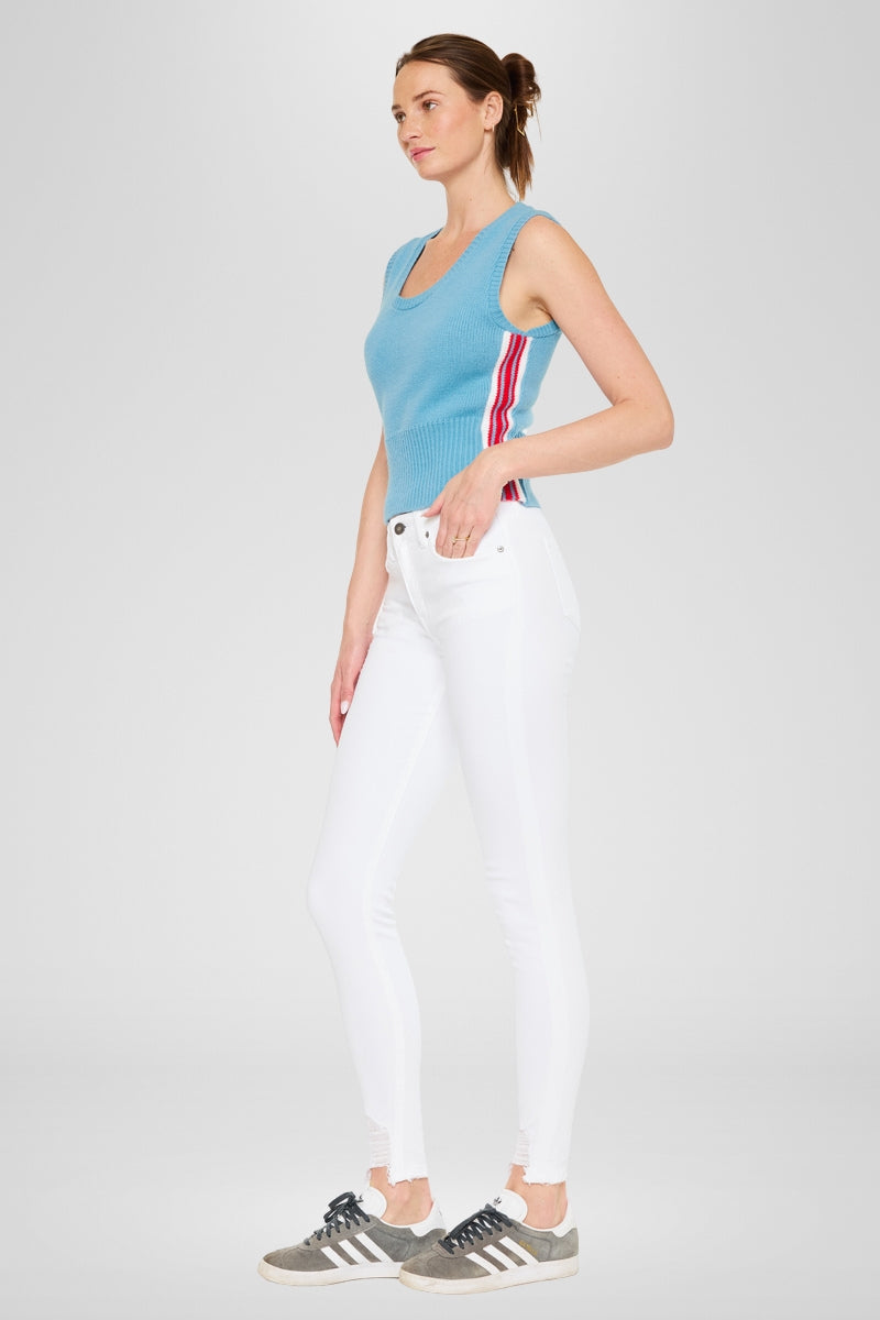 Women's High Rise Super Skinny Jeans - White - White - view 4