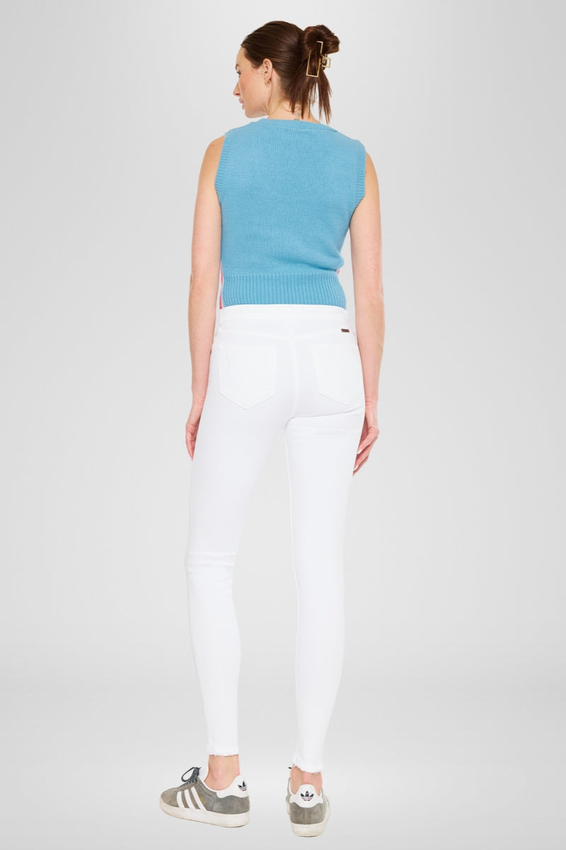 Women's High Rise Super Skinny Jeans - White - White - view 2