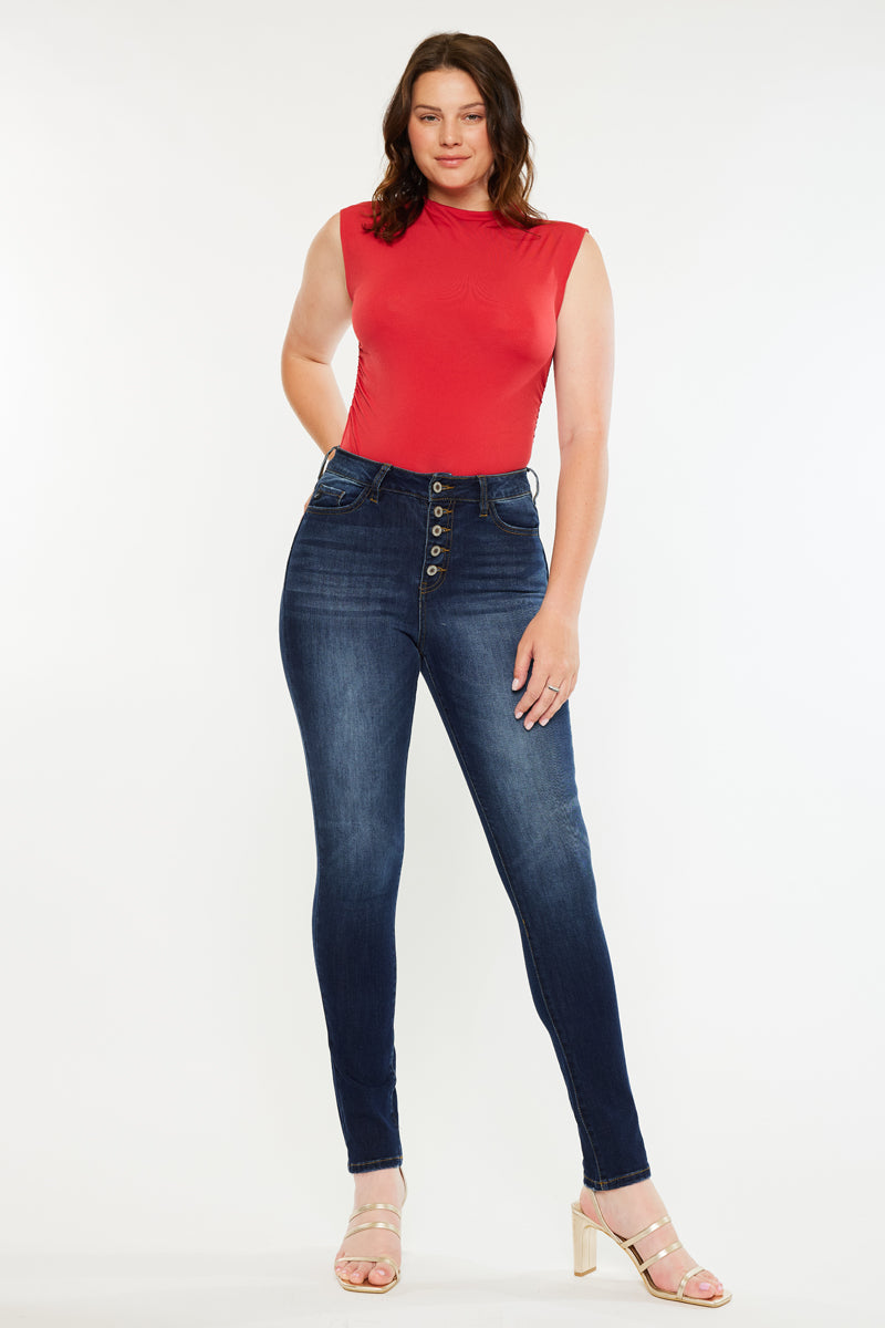 Women's High Rise Super Skinny - Curvy Jeans - view 3
