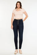 Women's High Rise Super Skinny - Curvy Jeans - Dark Wash / Medium Wash