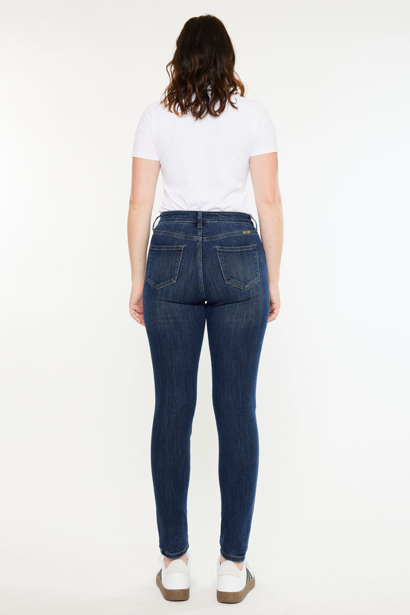 Women's High Rise Super Skinny - Curvy Jeans - Dark Wash / Medium Wash - view 9