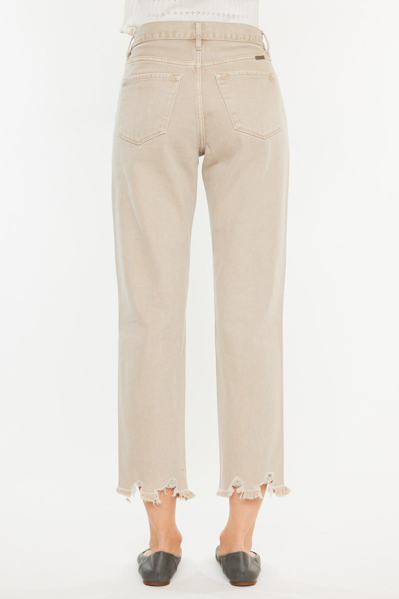 Women's High Rise Mom Jeans - Taupe - view 8