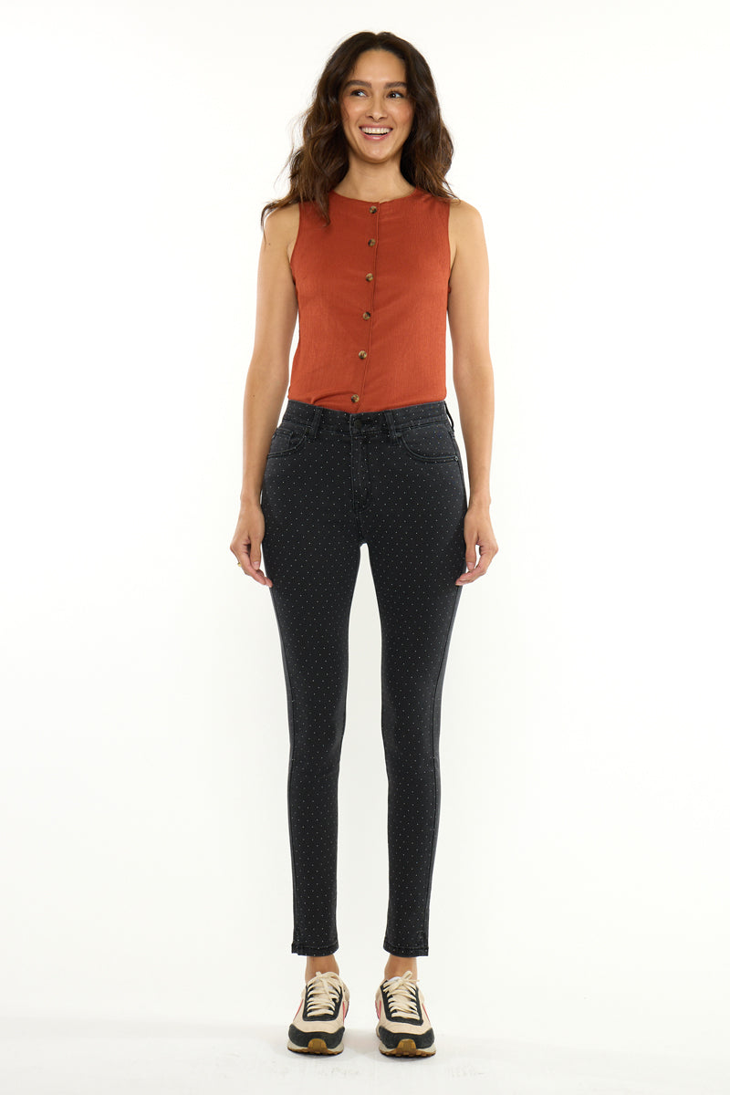 Women's High Rise Ankle Skinny Jeans - Dark Gray - view 6