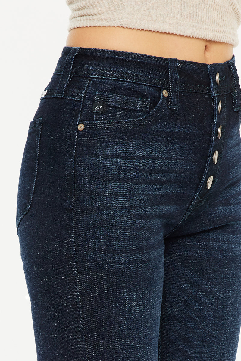 Women's High Rise Bootcut (Petite) Jeans - Dark Wash - view 7