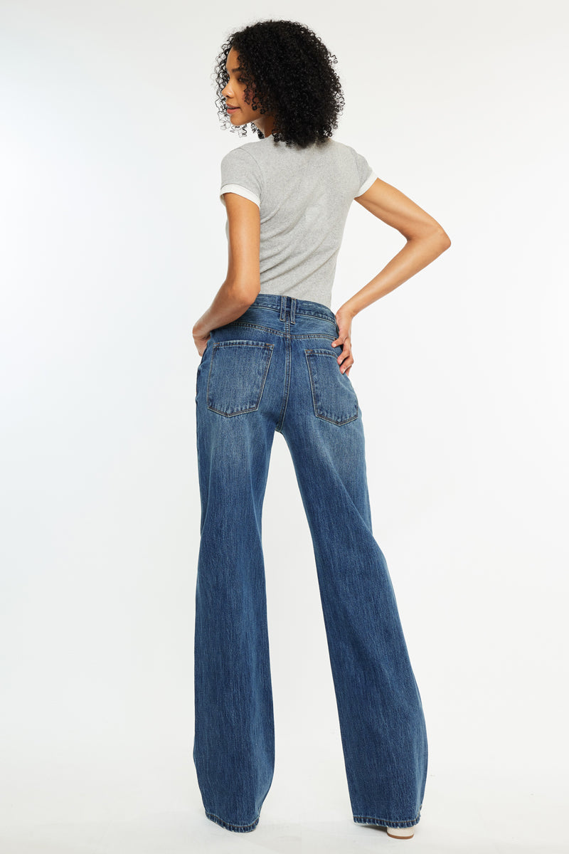 Women's Ultra High Rise 90s Flare Jeans - Medium Wash - view 2