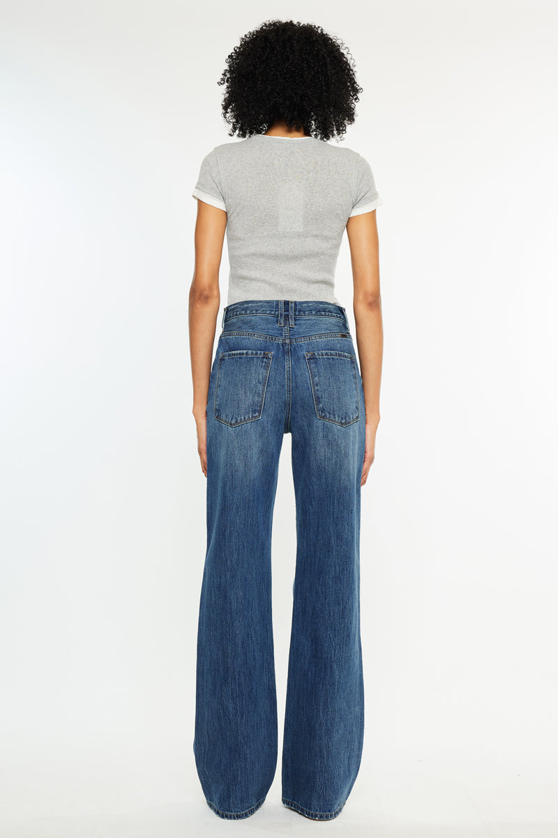 Women's Ultra High Rise 90s Flare Jeans - Medium Wash - view 6
