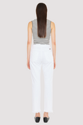 Women's High Rise Straight Jeans - White